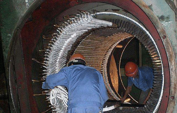 西安西玛高压电机定子线圈接地故障案例解析。