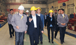 西安市委常委、常务副市长岳华峰莅临西玛电机调研指导。——西安博汇仪器仪表有限公司